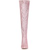 Allegra K Women's Glitter Pointed Toe Stiletto Heel Over the Knee High Boots - 3 of 4