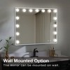 FONTOI Arch Wall Mirror Elegant Arched Frame Anti Fog Glass Moisture Resistant Coating and Modern Design for Bathroom Bedroom, White, 22.8"*3.9"*18.9" - 2 of 4