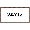 PosterPalooza | 24x12 Thin Bamboo Picture Frame, UV Acrylic, 2 Finishes - Gold and Brown - 2 of 4