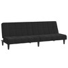 vidaXL 2-Seater Sofa Bed Black Velvet - 2 of 4