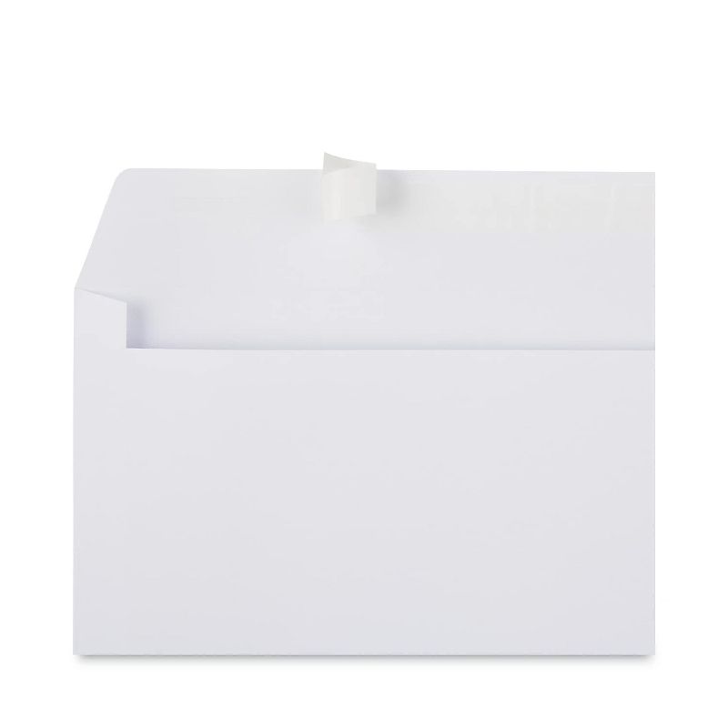 UNIVERSAL Peel Seal Strip Business Envelope #10 4 1/8 x 9 1/2 White 500/Box 36003, 2 of 5
