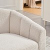 Hrinhom 32.3"W 360°Chenille Swivel Chair,Tufted Pumpkin-Shape Armchair - 4 of 4