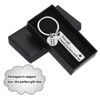 Unique Bargains Stainless Steel Personalized Durable Keychain with Gift Box 1 Set - 4 of 4
