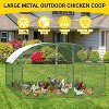 GustoWave  Metal Chicken Coop with Cover  Large Walk-in Chicken Runs with ribs - 4 of 4