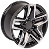 OE Wheels CV34B 18 Inch Rim Fits Silverado 1500 Trail Boss Style 6x139.7 18x8.5 Gloss Black Machined - Hollander 5911 (1) - 4 of 4