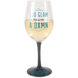 Pavilion Gift Company - Too Glam - 12 oz Wine Glass Tealight Holder - Candle Holders - 1 of 4
