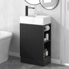 KIGFTSOD 18.6" Bathroom Vanity with Sink, Bathroom Vanity Cabinet with Two-tier Shelf, Left or Right Orientation - 2 of 4