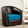 Juvale 2 Pack Stretch Couch Cushion Slipcovers, Reversible Polyester Outdoor Sofa Protectors, Small, Teal - 2 of 4