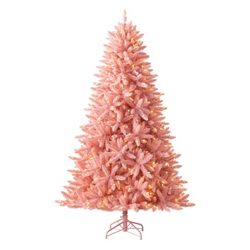 Treetopia Luxe La Vie En Rose 6 Foot Artificial Prelit Full Bodied ...