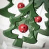 8.5"H 11"H & 13.25"H Sullivans Christmas Tree With Bell Silhouette Set of 3 Green-Red Indoor Christmas Decor - 2 of 4