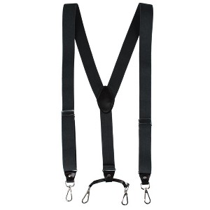 CTM Men's Elastic Y-Back Sleek Swivel Hook Suspenders - 1 of 4