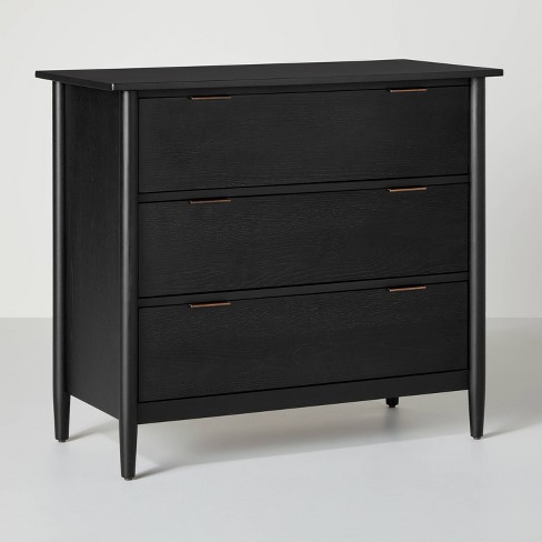 3 Drawer Wood Dresser Black Hearth, Target Gray Wood Dresser
