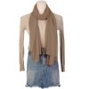 Elerevyo Women's Solid Chiffon Sheer Lightweight Soft Long Scarf Shawl 1 Pc - 2 of 4