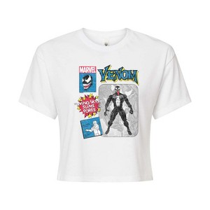 Women's - Marvel - Venom Action Figure Cropped Graphic T-Shirt - 1 of 4