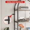 CuisinSmart 5-Tier Arched Open Display Racks, Industrial Freestanding Bookshelves, Tall Storage Rack Organizer for Bedroom Living Room Office - 4 of 4