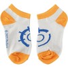 Nerf Nation Boys Casual Ankle Socks Orange Blue White 6-pack Blue - image 3 of 4