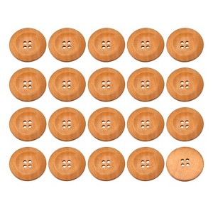 Unique Bargains Wooden DIY Craft Clothing Sewing Buttons 50 Pcs - 1 of 4