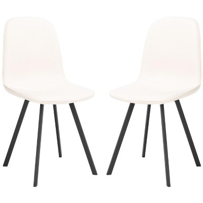 Ellery Dining Chair (Set of 2) - DCH2002 - Beige/Black - Safavieh