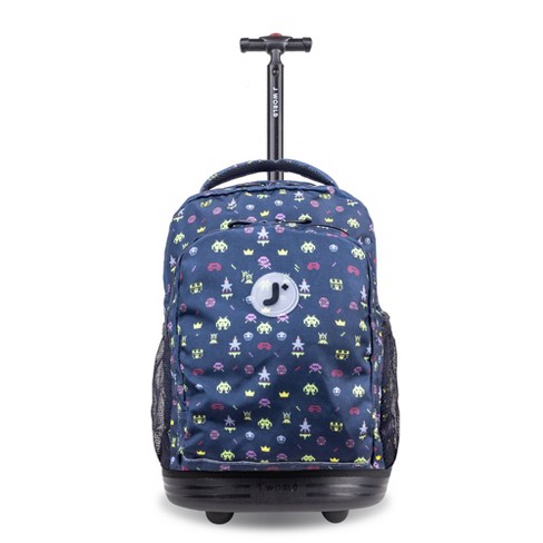 Jworld rolling backpack discount with lunch bag