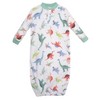 Hudson Baby Infant Boys Fleece Gowns, Cheerful Dino Friends - 4 of 4