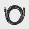 10' USB-A to Micro-USB Cable - dealworthy™ Black - 2 of 3