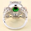 Hoot Owl Ring Teacher Gift Statement Ring Green Cz Womens Ginger Lyne Collection - 3 of 4