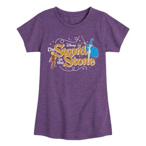 Girls' - Disney - Sword In The Stone Character Group Fitted Short Sleeve Graphic T-Shirt - 1 of 3
