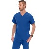 Medichic Men Scrubs Set - Stretch V-Neck Scrub Top with 7-Pocket Pants Workwear - 4 of 4
