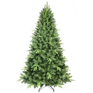 Artificial Green Christmas Tree with PVC/Hard Needle Mixed Branch Tips, memory wire+iron wire, Hinged Premium & Foldable Base - 1 of 4