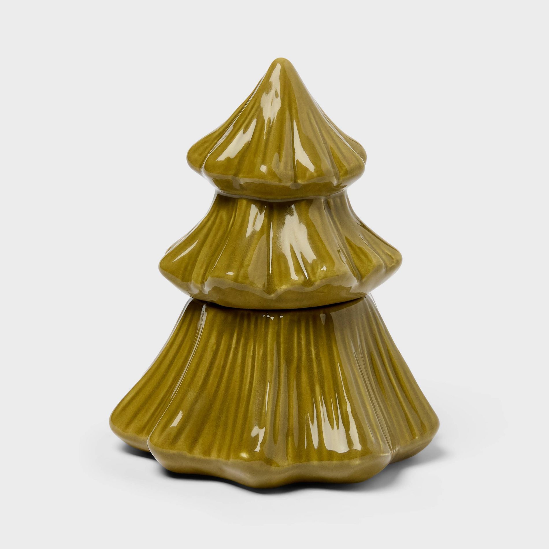 Pine Tree Figural Ceramic Autumn Leaf Pile Jar Candle - Room Essentials™