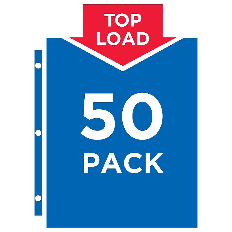 Avery Top-Load Poly Sheet Protectors Heavy Gauge Letter Diamond Clear 50/Box 74106, 4 of 8