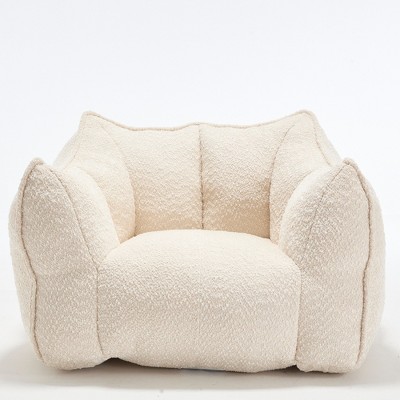 Vynxaria Bean Bag Seats - CloudHaven Square Lounge Chair with Armrests, Premium Comfort Sofa for Living Room & Bedroom
