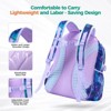 Mermaid Backpack for Girls, Kindergarten Backpack for Girls Ages 4-6, Kids Preschool Bookbag Girl 15 inch, Purple - 4 of 4