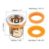 Unique Bargains ABS Silicone Bathroom Shower Durable Floor Drain Anti-Odor Core - 2 of 4