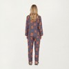 Anna-Kaci Lounge Women's 2-Piece Set Teddy Bear Print Button-Up Long Sleeve Pajama Top and Relaxed Fit Pants - 4 of 4