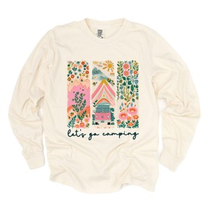 Simply Sage Market Let's Go Camping Van Garment Dyed Long Sleeve - 1 of 4