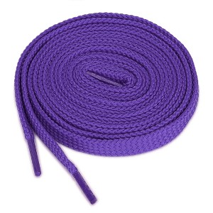 INSPIRE CHIC Double Layer Hollow Thick Flat Shoelaces 2 Pairs - 1 of 4