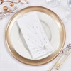 Saro Lifestyle Cascading Firework Design Napkin (Set of 4), White, 20"x20" - 3 of 3