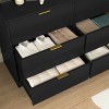 Gulches Simply Modern 6-Drawer Dresser - Large Storage Chest, Black, for Bedroom/Living Room/Hallway/Entryway - 4 of 4