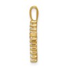 Black Bow Jewelry 14k Yellow Gold & Rhodium 1/6 or 1/4 Ctw Diamond Latin Cross Pendant - 2 of 4