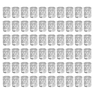 Unique Bargains Hollow Hair Cuffs Dreadlock 60 Pcs - 1 of 4