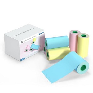 JADENS 2-Inch Continuous Thermal Paper – Multicolor Set, Quick-Dry, Ink-Free, Archival-Grade Paper (6 Rolls) - 1 of 3