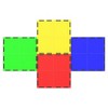 PICASSO-TILES 4 PC Large Square Expansion, Magnetic Tiles, Building Blocks, STEM Toys for Kids 3+ - 3 of 4