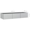 vidaXL Garden Raised Bed Silver Galvanized Steel - 4 of 4