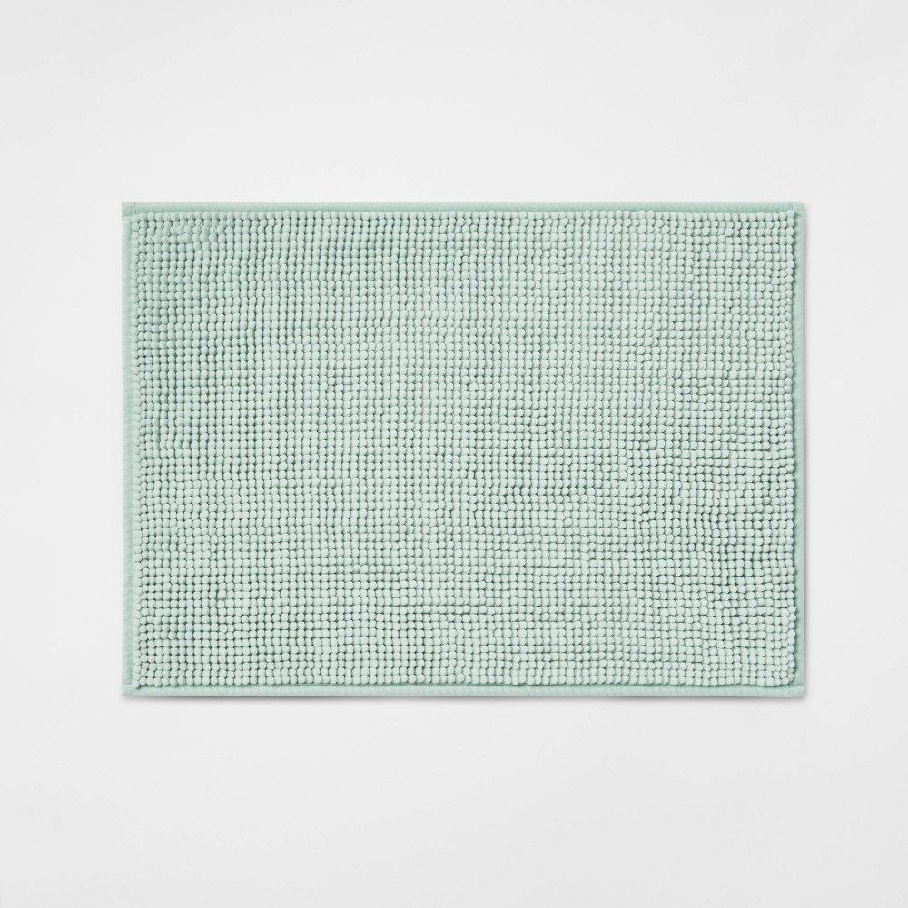 17inx24in Everyday Chenille Bath Rug Mint - Room Essentials