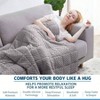 15lbs Twin Weighted Blanket, 48x78, Gray, Breathable with Glass Beads for All Seasons - 3 of 4