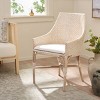Rikan Arm Chair - ACH4907 - White Washed/Ivory - Safavieh - 2 of 4