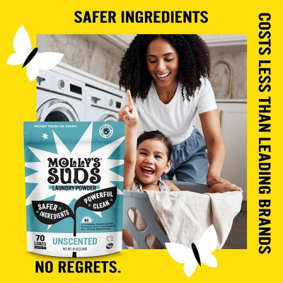 Molly's Suds Unscented HE Deep Cleaning Laundry Detergent Powder - Thumbnail 4