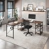 NicBex 59 Inch L Shaped Computer Desk Home Office Desk with Shelves for Study Room,Bedroom and Office,Brown - 2 of 4