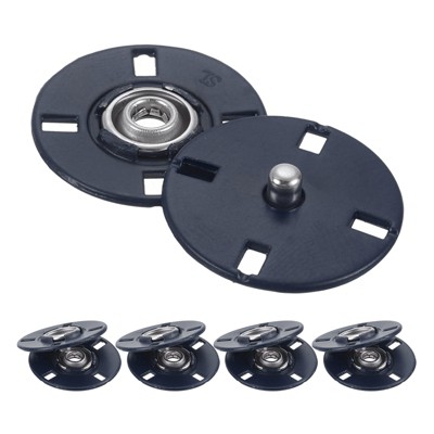 Unique Bargains Alloy Invisible Durable High Hardness Buckle Fasteners Press Studs Buttons 5 Pcs
